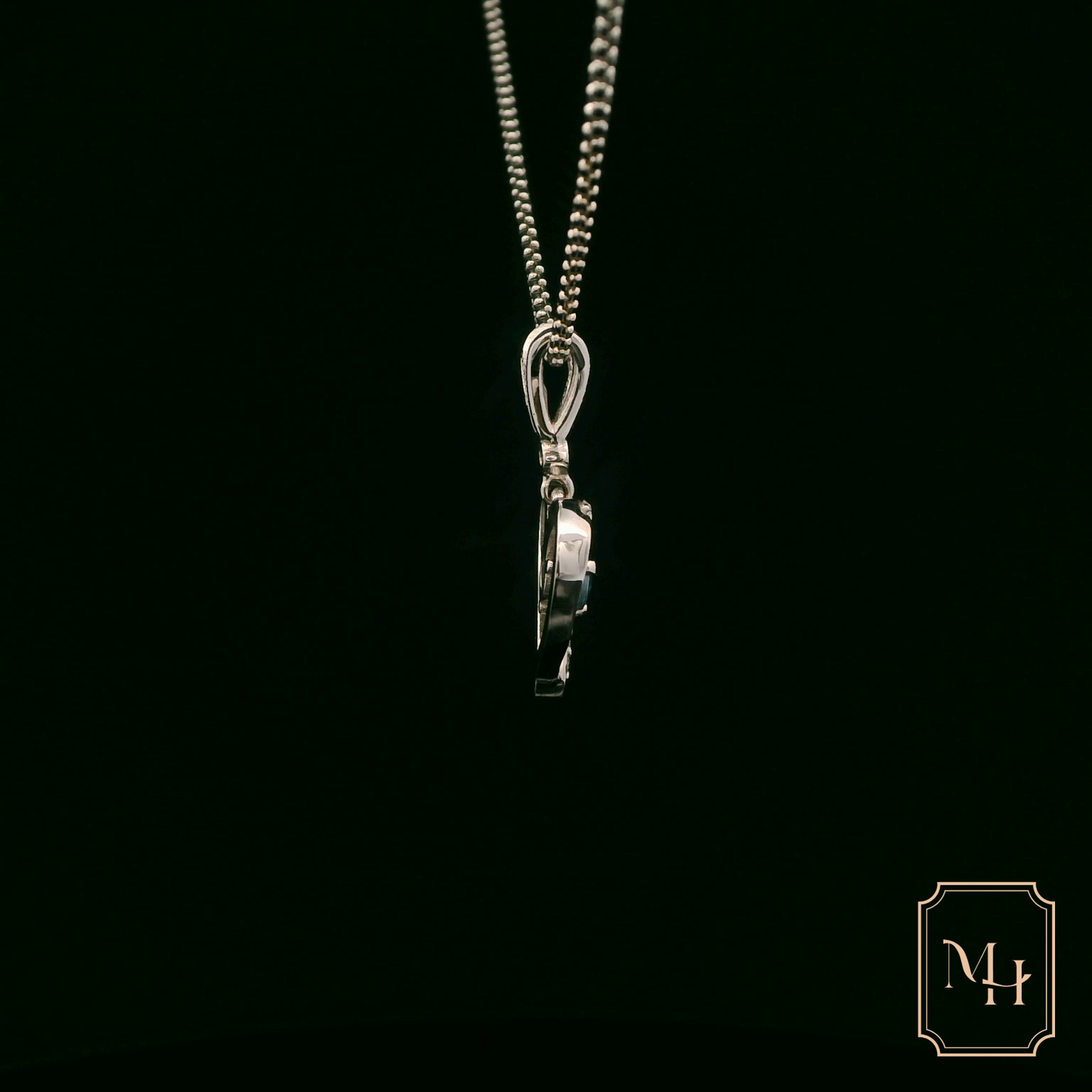 Sapphire Heart-Shaped Pendant