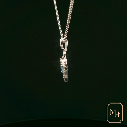 Sapphire Heart-Shaped Pendant
