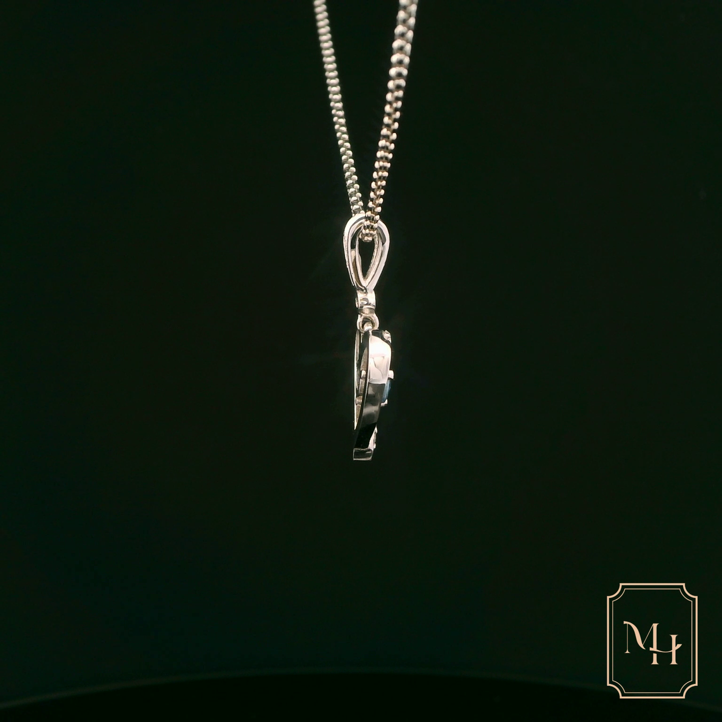 Sapphire Heart-Shaped Pendant