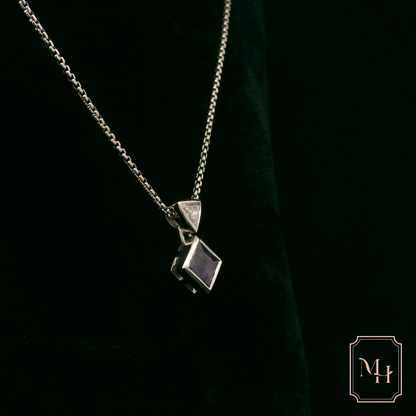 Amethyst & Diamond Pendant