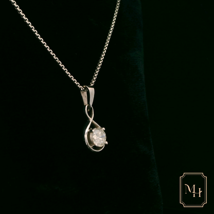 Diamond & Gold Infinity Pendant