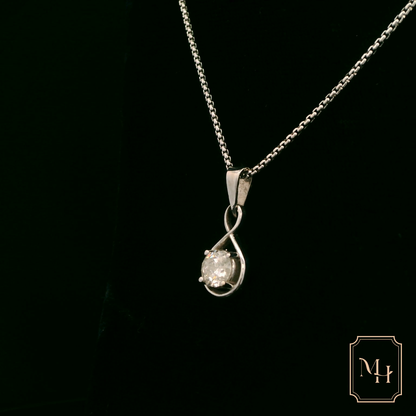 Diamond & Gold Infinity Pendant