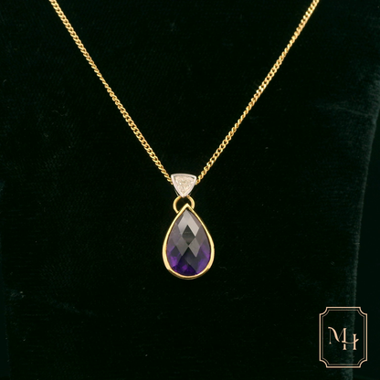 Amethyst Pear-Shaped Pendant