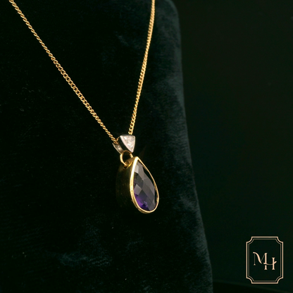 Amethyst Pear-Shaped Pendant