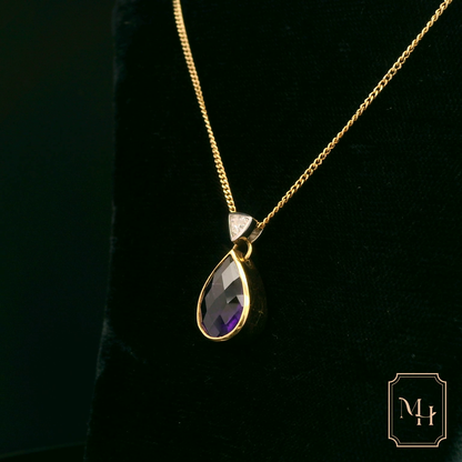 Amethyst Pear-Shaped Pendant