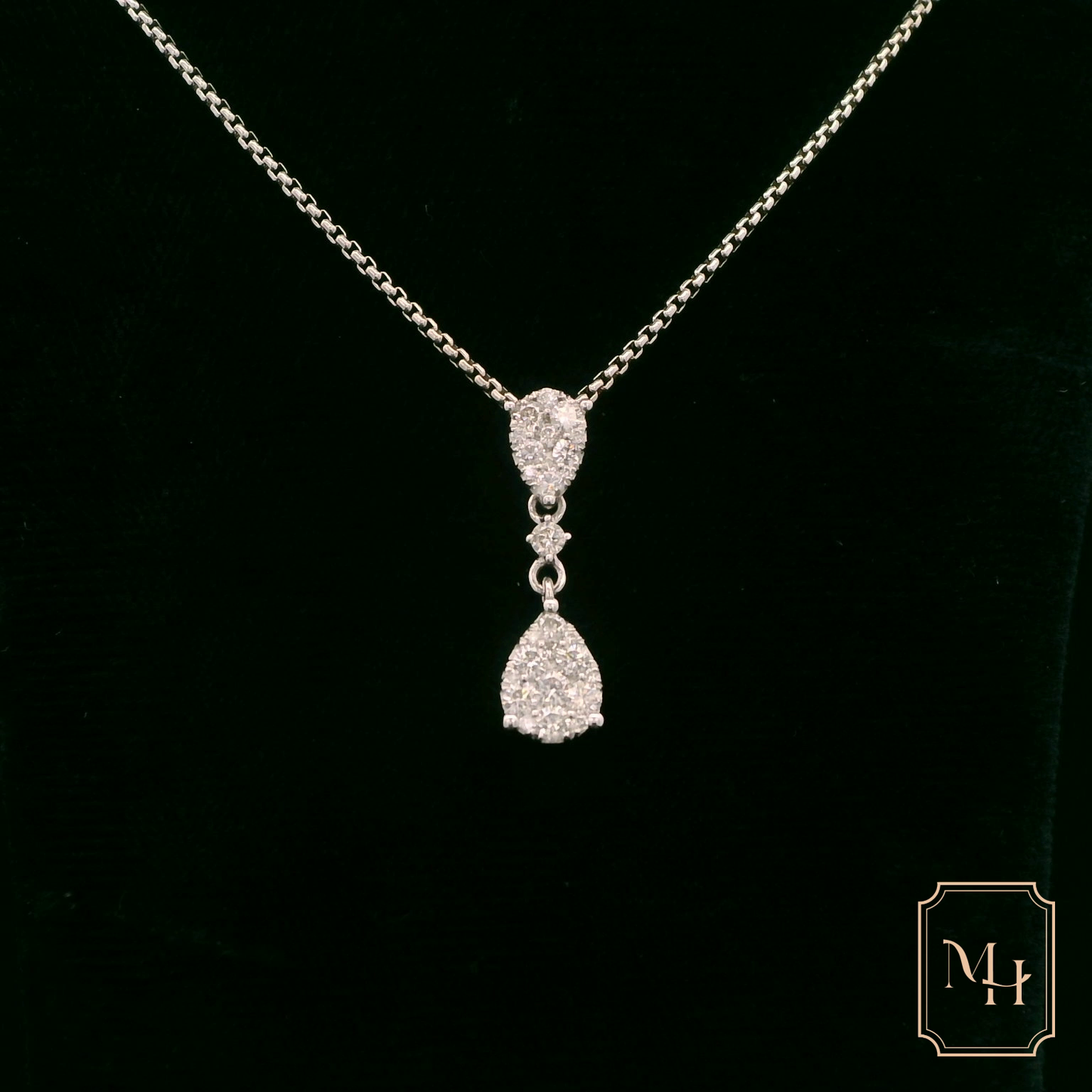 Diamond Double-Drop Pendant