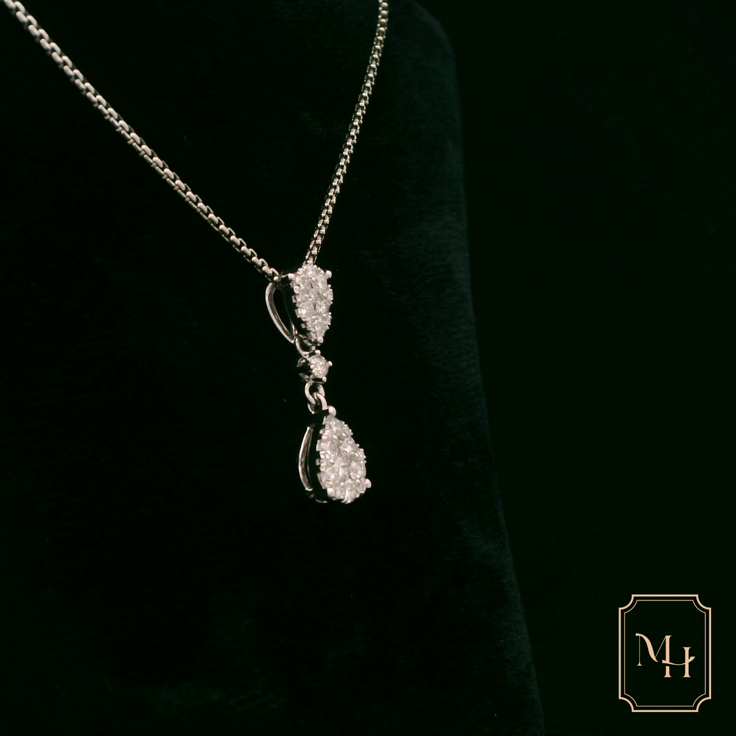 Diamond Double-Drop Pendant