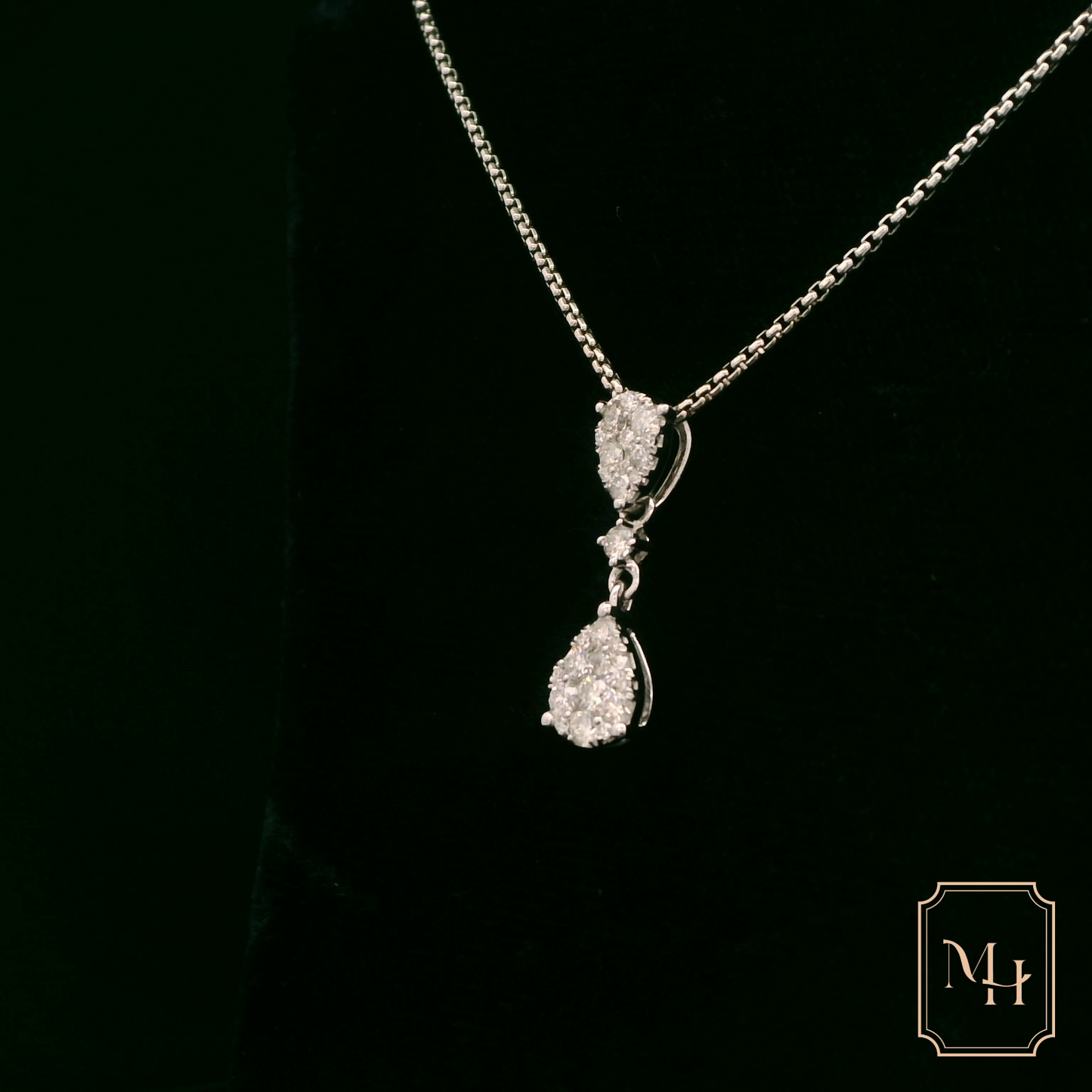 Diamond Double-Drop Pendant
