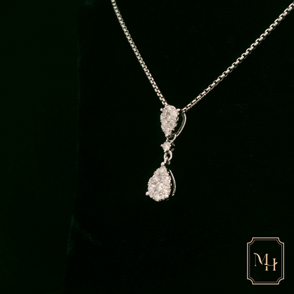 Diamond Double-Drop Pendant