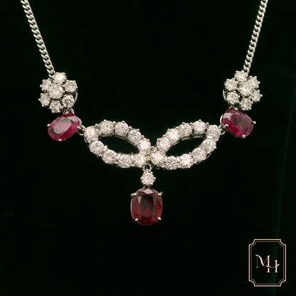 Royal Ruby & Diamond Necklace
