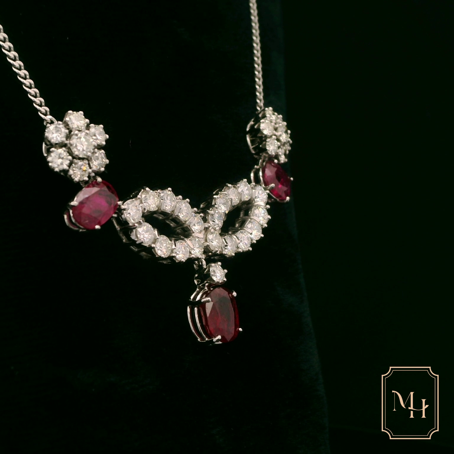 Royal Ruby & Diamond Necklace
