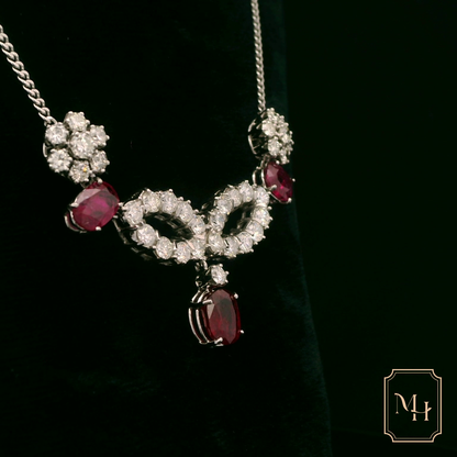 Royal Ruby & Diamond Necklace