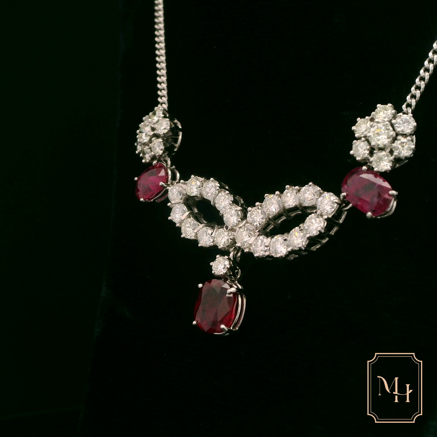Royal Ruby & Diamond Necklace