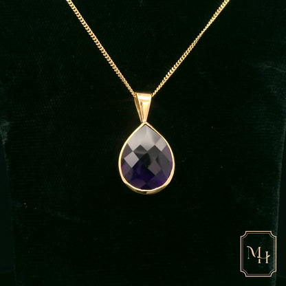 Elegant Purple Gemstone Pendant