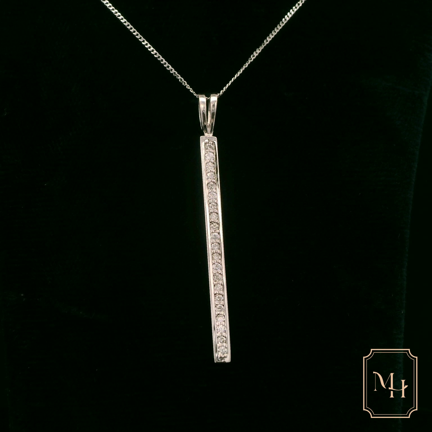 Diamond Bar Pendant