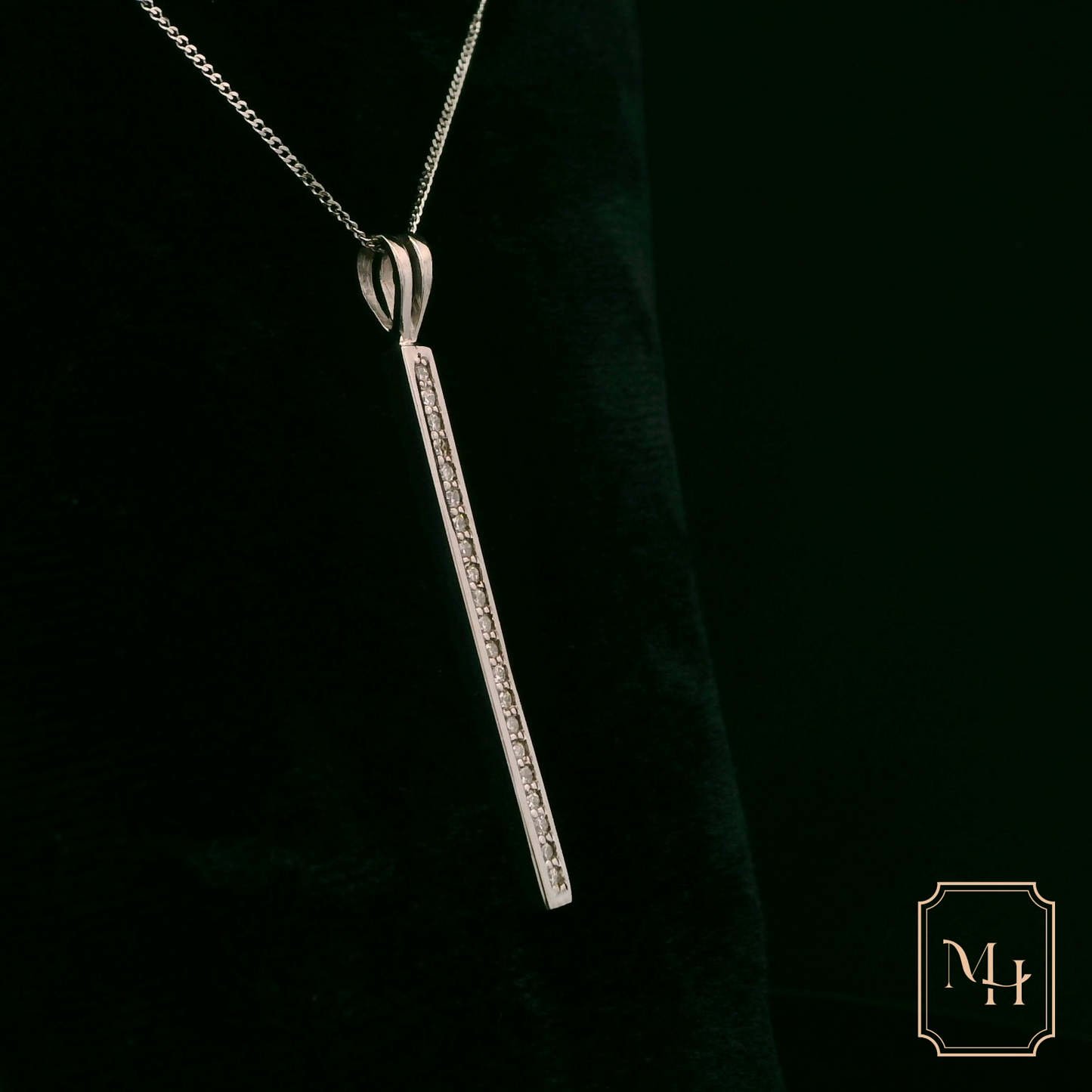 Diamond Bar Pendant