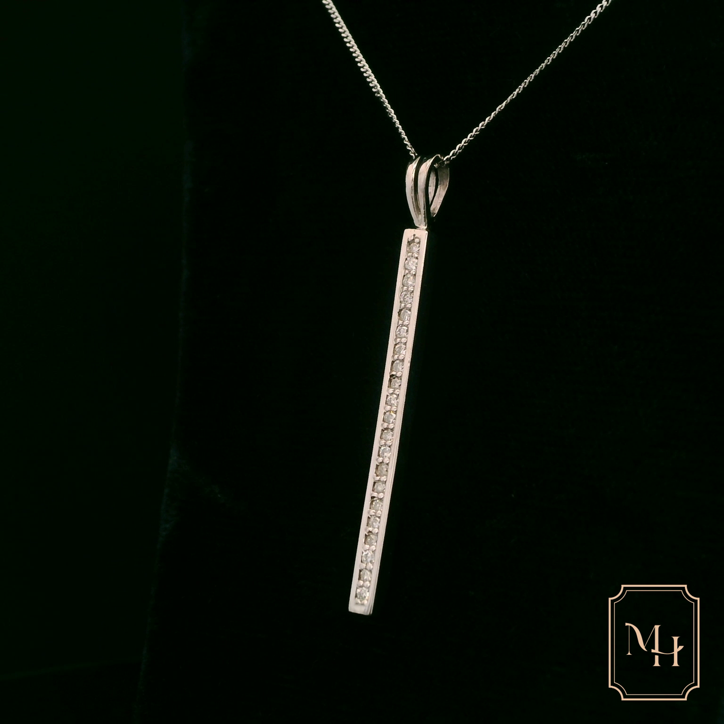Diamond Bar Pendant
