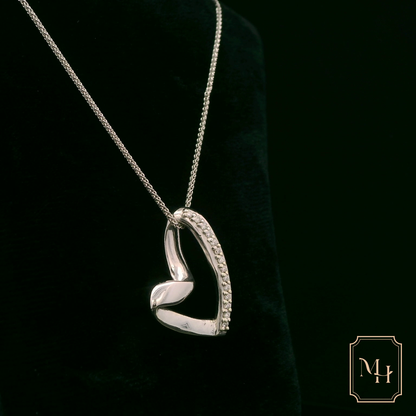 Timeless White Heart Necklace