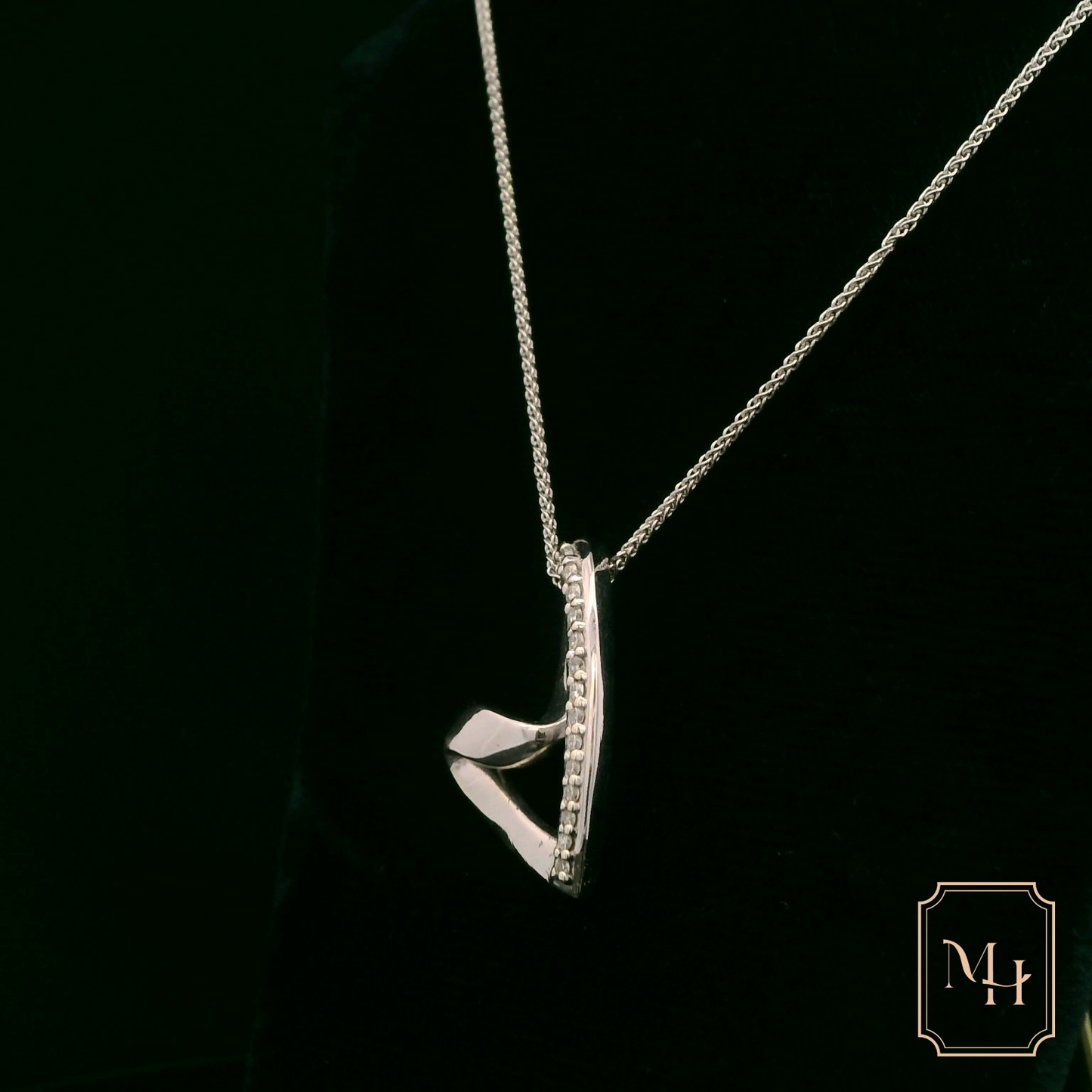 Timeless White Heart Necklace
