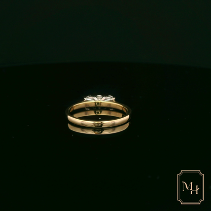 Diamond Three-Stone Gold Ring