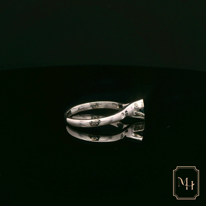 Embedded Sapphire Ring
