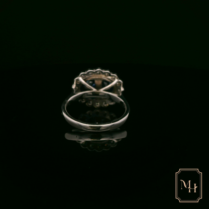 Dual-Oval Tanzanite Diamond Ring