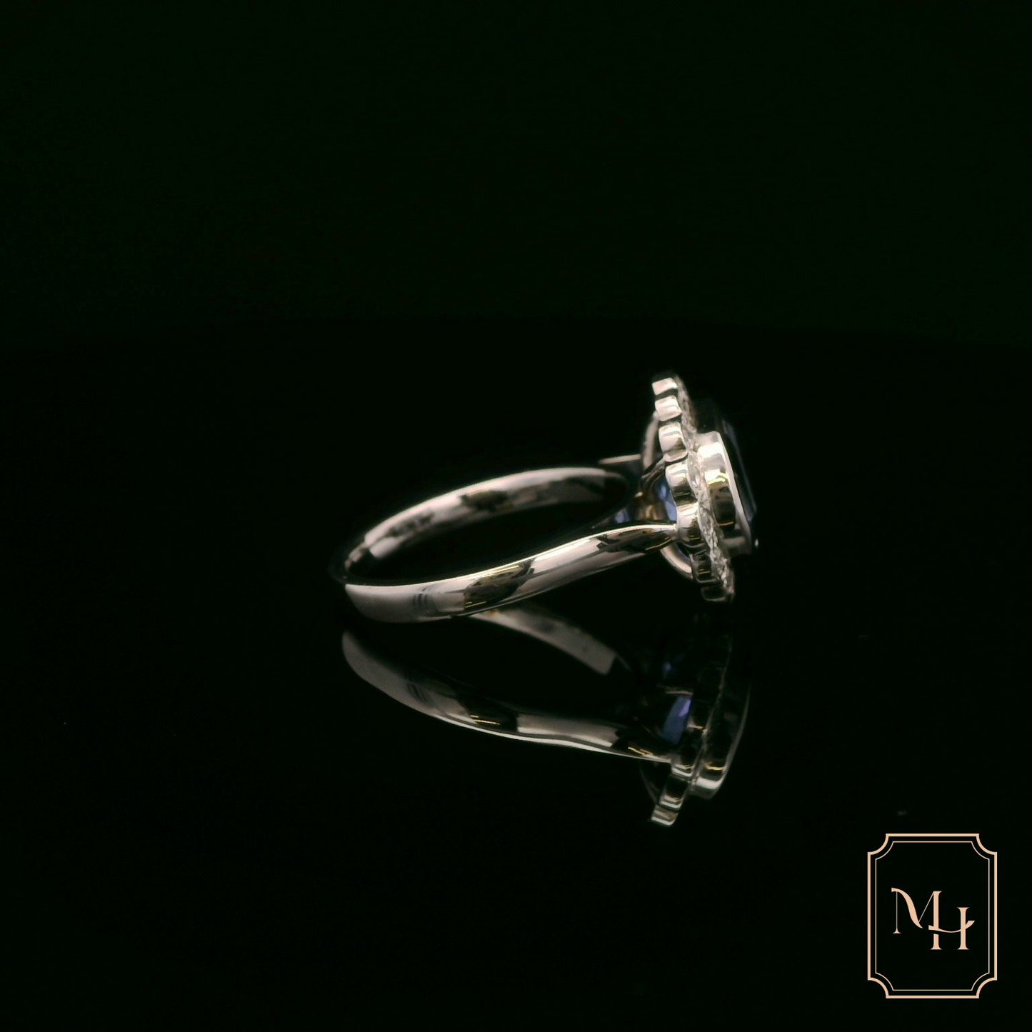 Dual-Oval Tanzanite Diamond Ring
