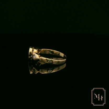 Tanzanite Pear-Shaped Diamond Ring