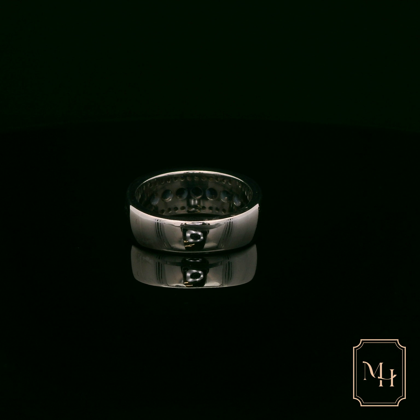 Channel-Set Sapphire & Diamond Ring