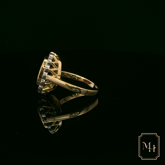 Blossomed Ruby & Diamond Ring