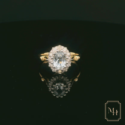 Elegant Oval Diamond Ring