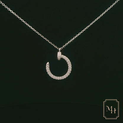 Half-Moon Diamond Necklace