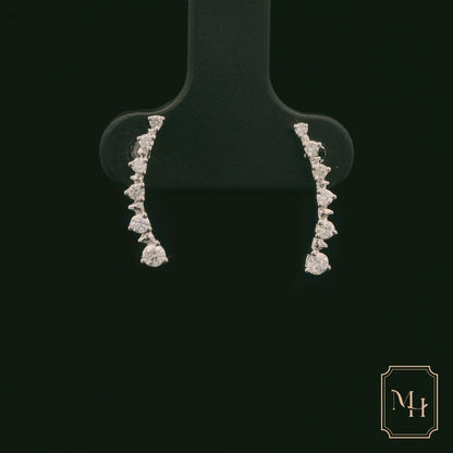 Six-Stone Diamond Drop Earrings