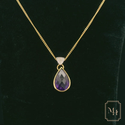 Amethyst Pear-Shaped Pendant
