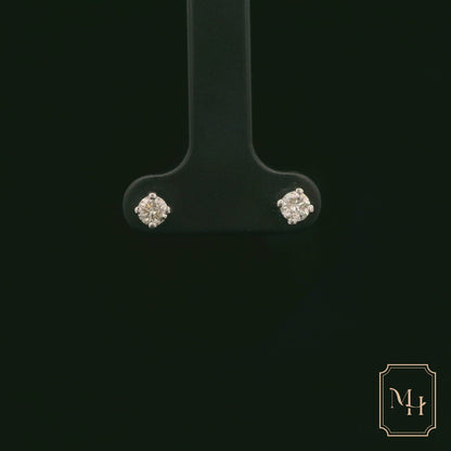 Single-Stone Diamond Earrings