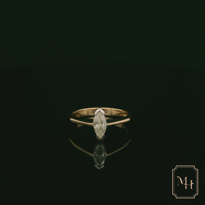 Marquise-Cut Diamond Ring