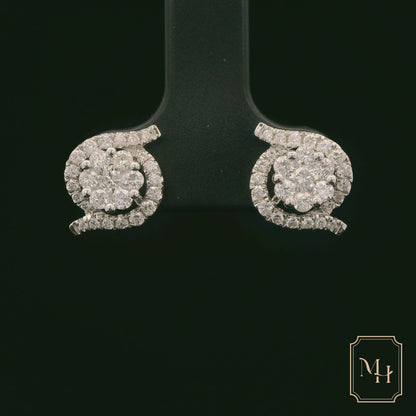 Diamond Cluster Earrings