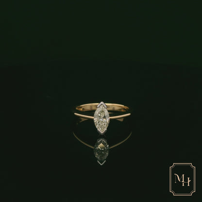 Marquise-Cut Diamond Ring