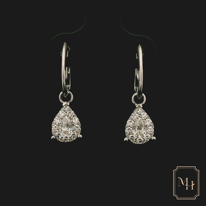 Diamond Pear-Shaped Earrings