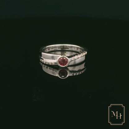 Crossover Ruby & Diamond Ring