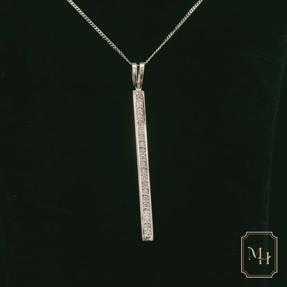 Diamond Bar Pendant