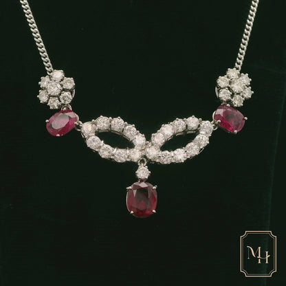 Royal Ruby & Diamond Necklace