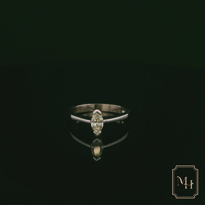 Marquise-Cut Diamond Ring