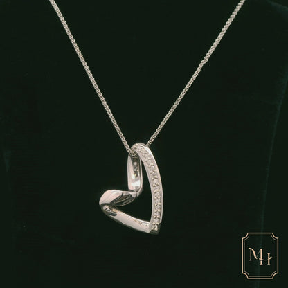 Timeless White Heart Necklace