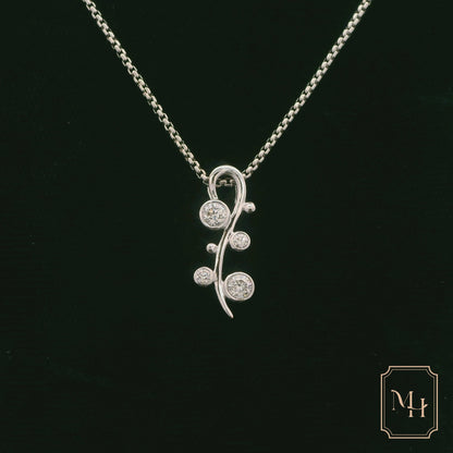 Floral Inspired Diamond Pendant
