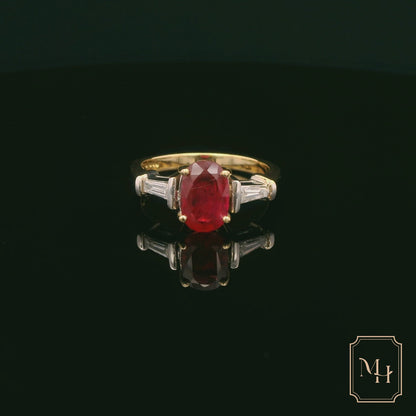 Ruby & Diamond Trilogy Ring