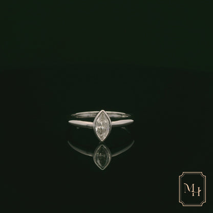 Marquise-Cut Diamond Ring