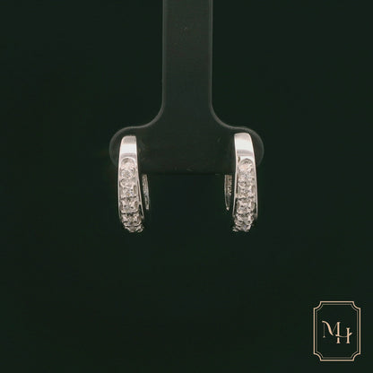 Diamond Huggie Earrings