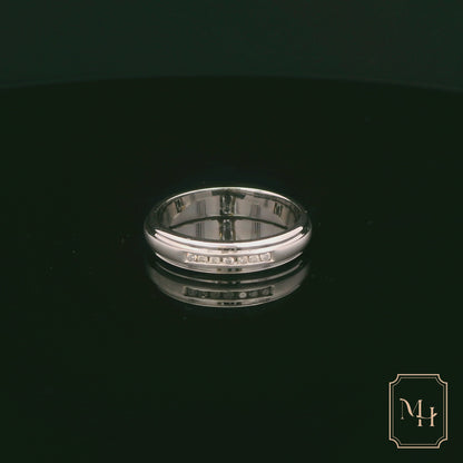 Double-Band Diamond Ring