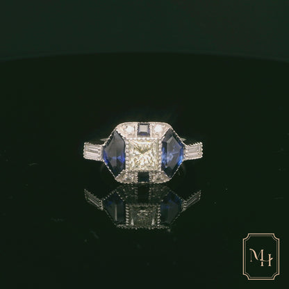 Elegant Sapphire & Diamond Ring